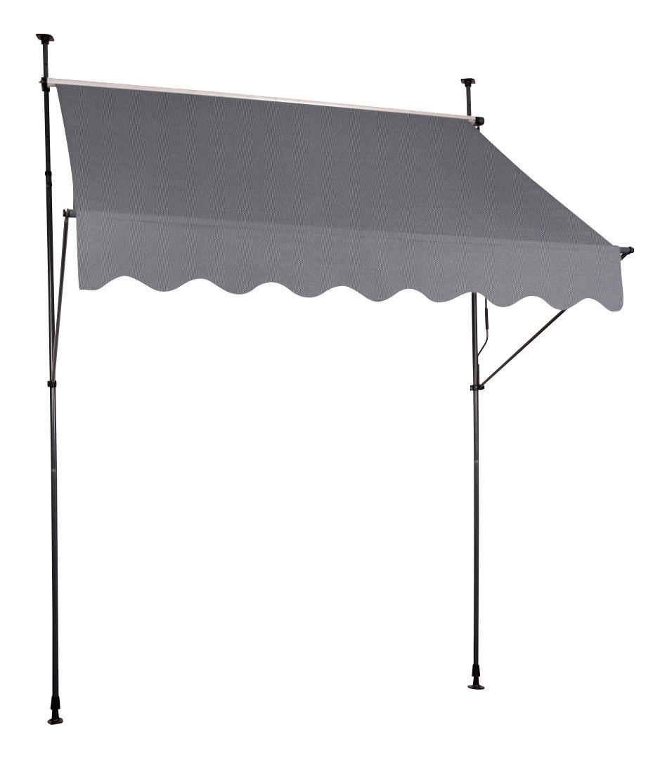 Klemm-Markise Amrum grau B/L: ca. 195x120 cm
