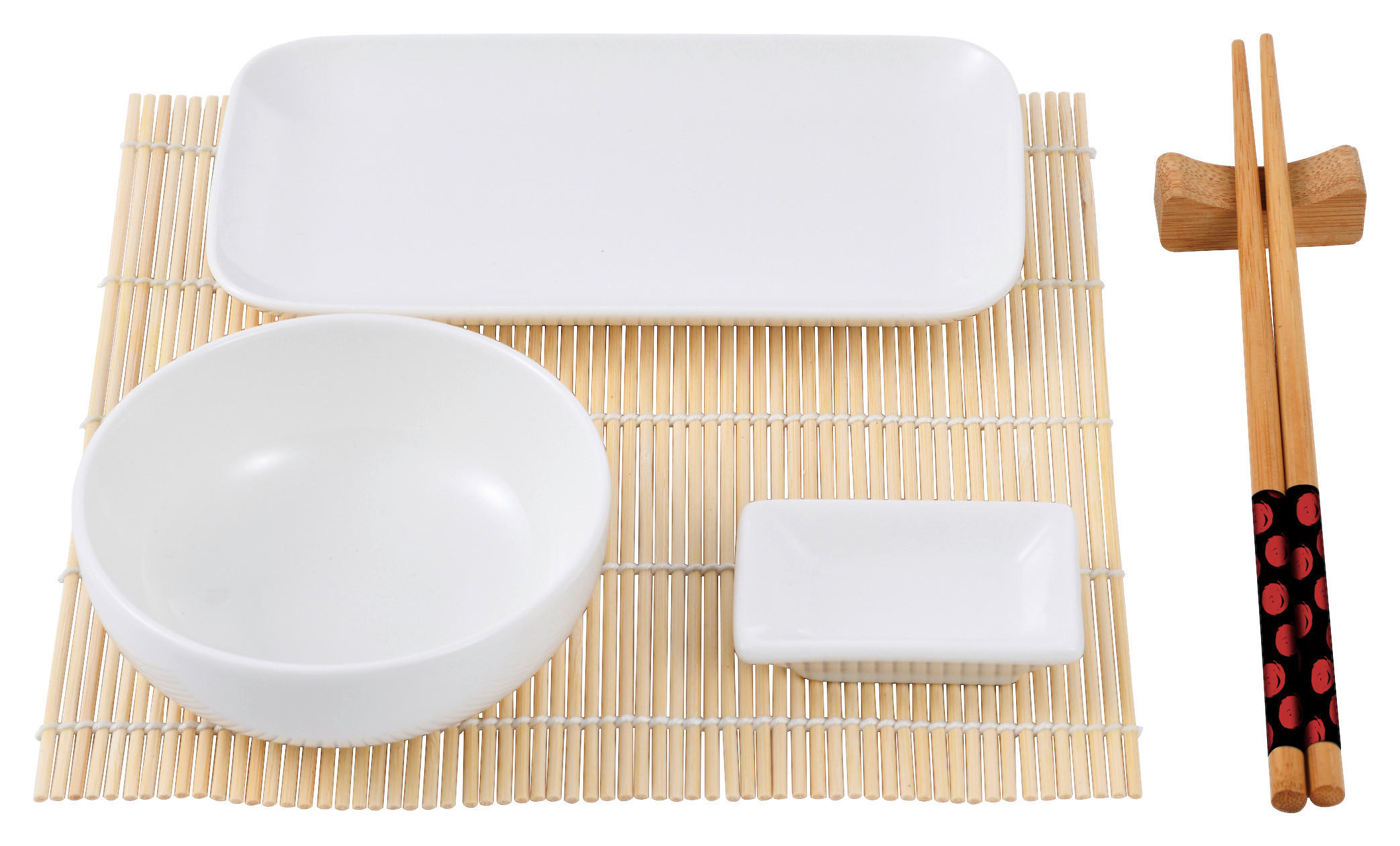 MASTERPRO Sushiset FOODIES COLLECTION weiß Porzellan