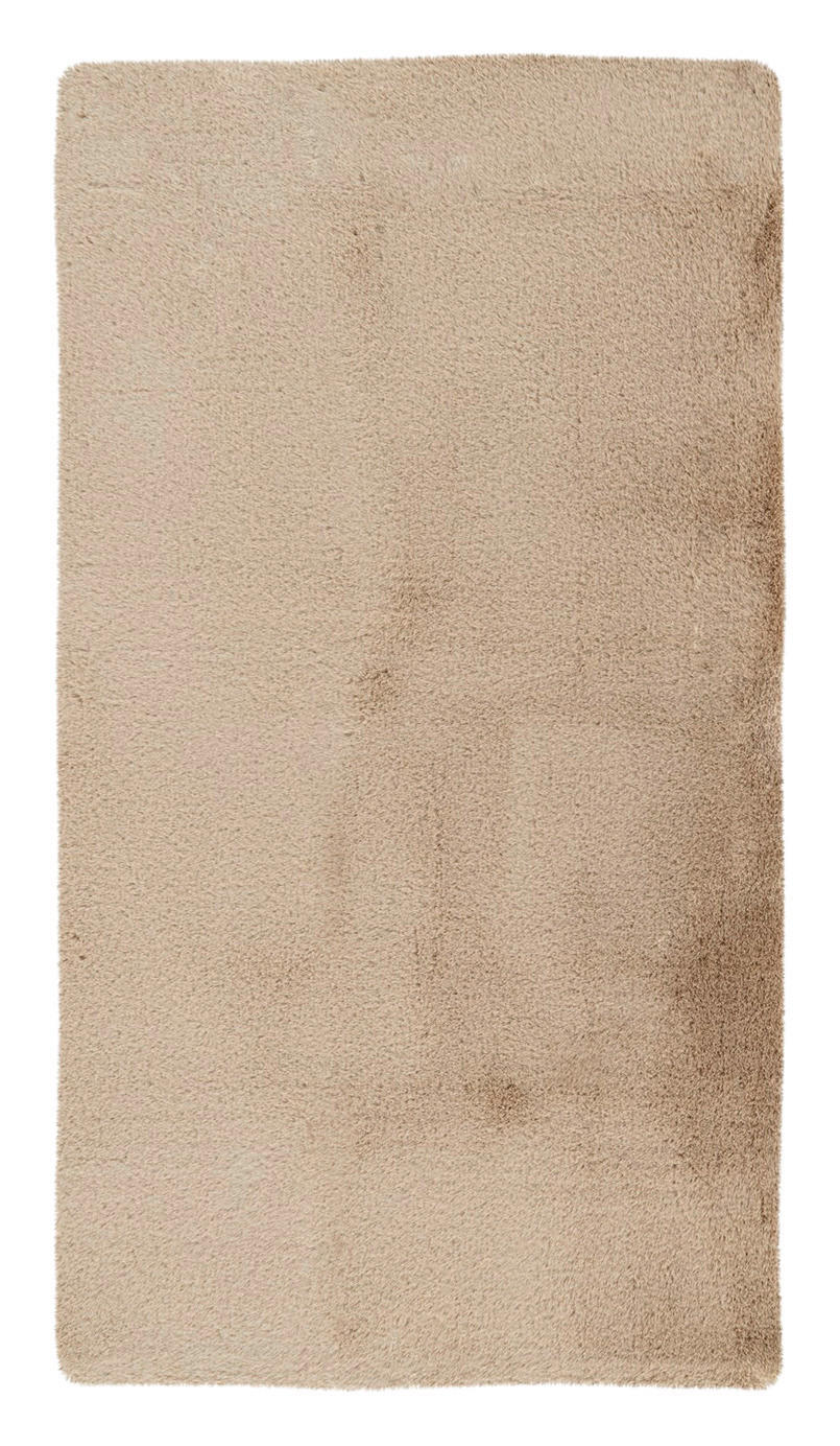 Kayoom Kurzflorteppich Badematte Rabbit Light 425 beige B/H/L: ca. 50x2,4x90 cm
