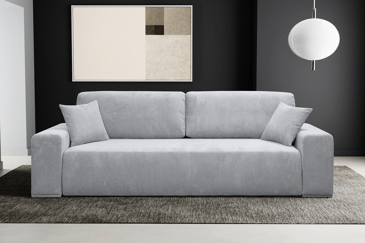 Thumbnail - Schlafsofa Virginia grau B/H/T: ca. 257x87x102 cm