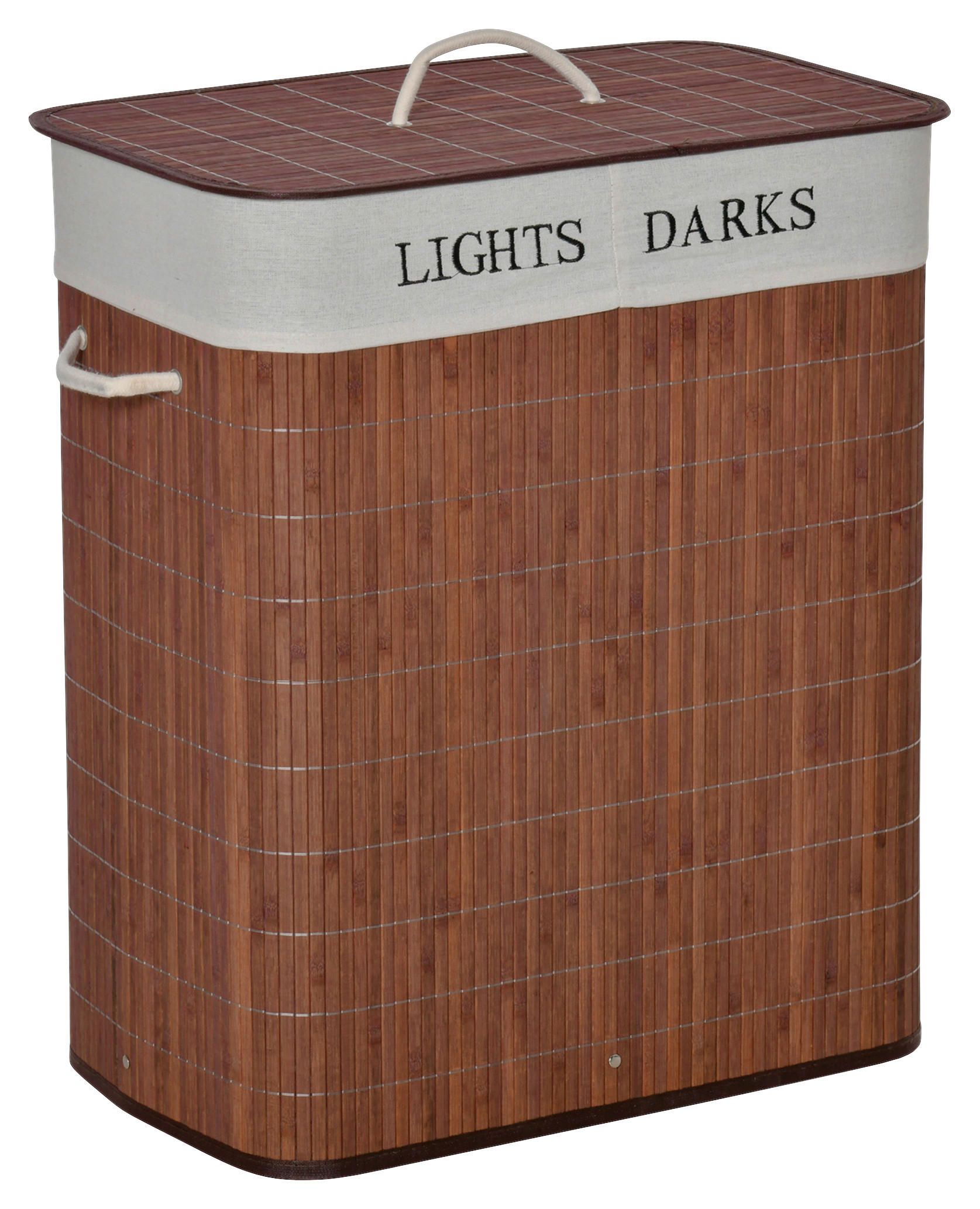 HOMCOM Wäschekorb weiß B/H/L: ca. 32x52x63 cm