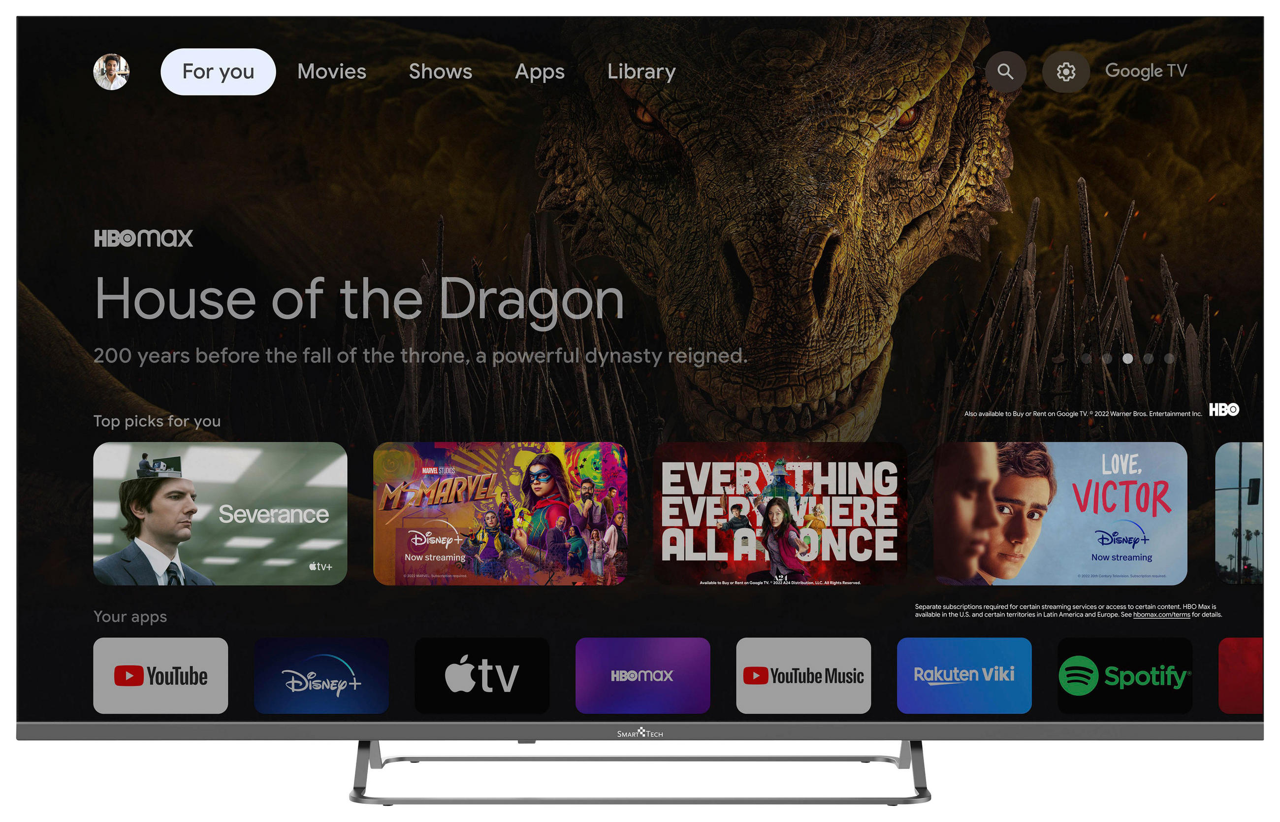 Smart-Tech LED-TV 55QG02V