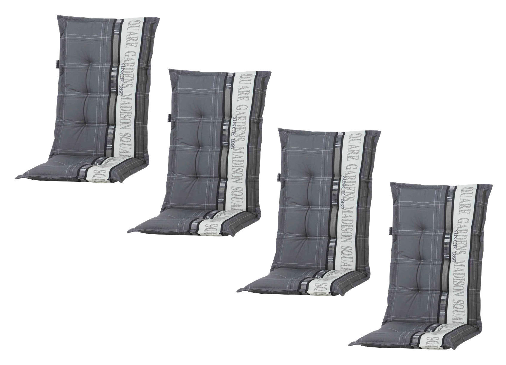 Madison Auflage Garden grau Polyester B/H/L: ca. 123x8x50 cm