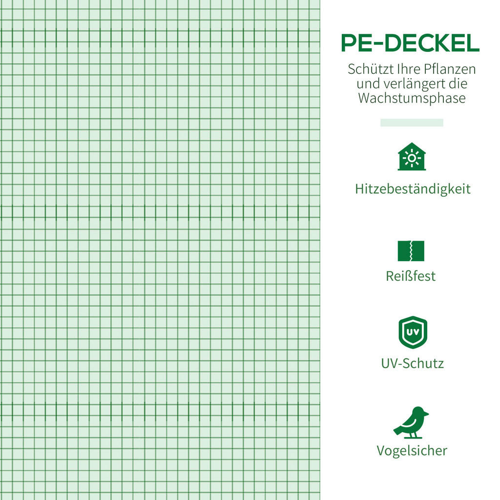 Outsunny Gewächshaus B/H/L: ca. 180x200... Outsunny Gewächshaus B/H/L: ca. 180x200...