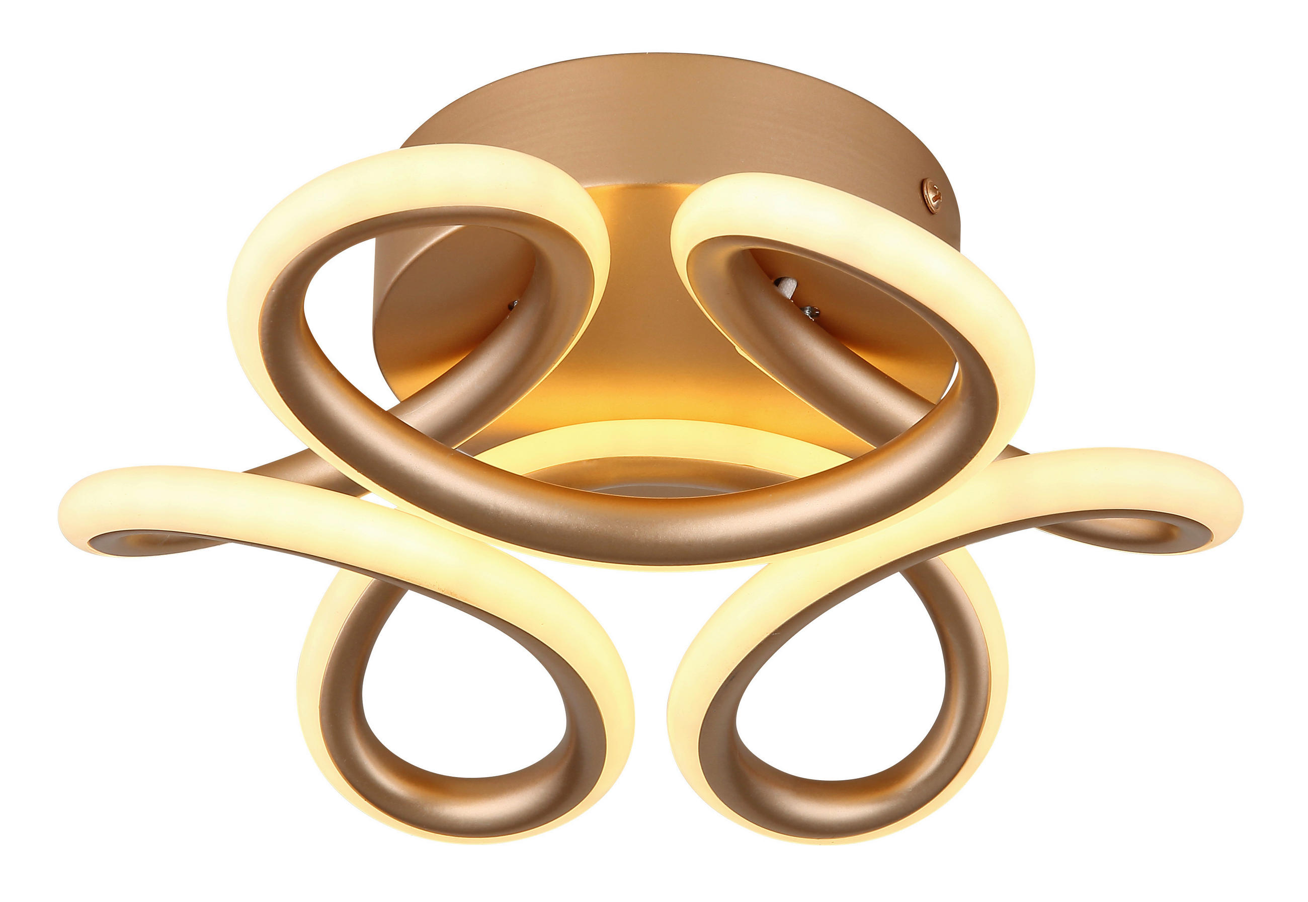 Thumbnail - GLOBO Deckenleuchte champagner Metall Aluminium H/D: ca. 10x26 cm 1 Brennstellen