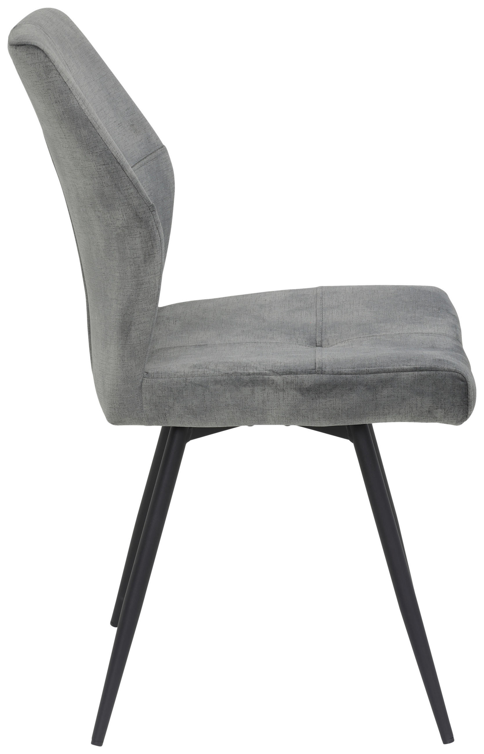 Thumbnail - Stuhl Ally grau Microfaser B/H/T: ca. 46x89x60 cm