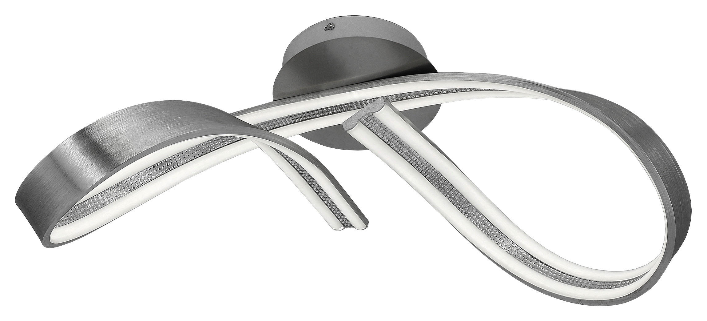 Thumbnail - POCOline LED-Deckenleuchte Boucle nickel Metall Acryl B/H/L: ca. 25x23x75 cm