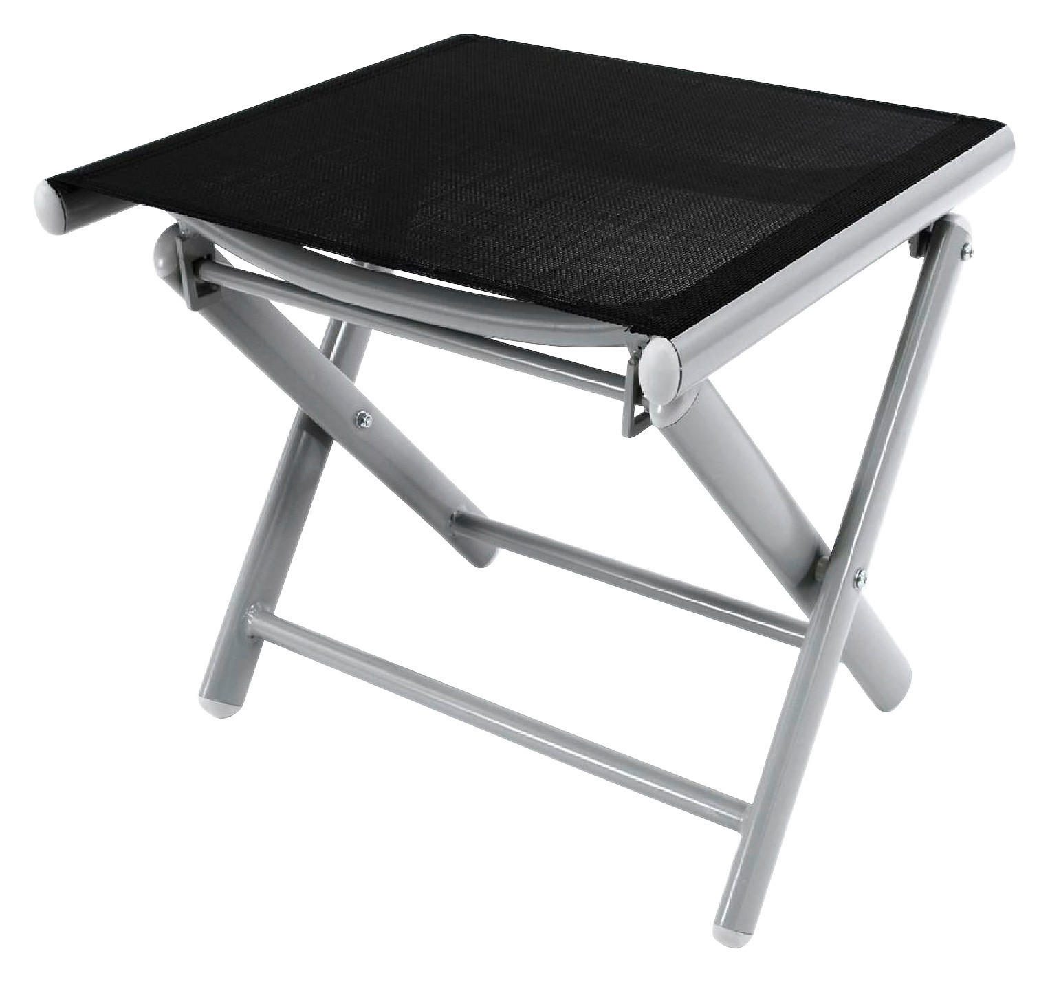 VCM Gartenhocker schwarz Aluminium B/H/T: ca. 43x40x40 cm