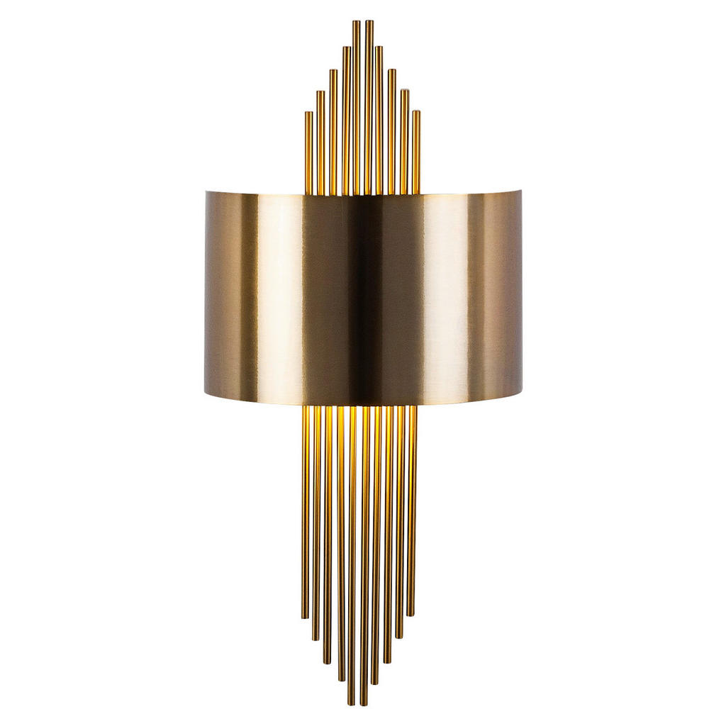 Opviq Wandleuchte Ringel bronze Eisen B/H/T/L: ca. 10x22x10x75 cm E27 1 Brennstellen