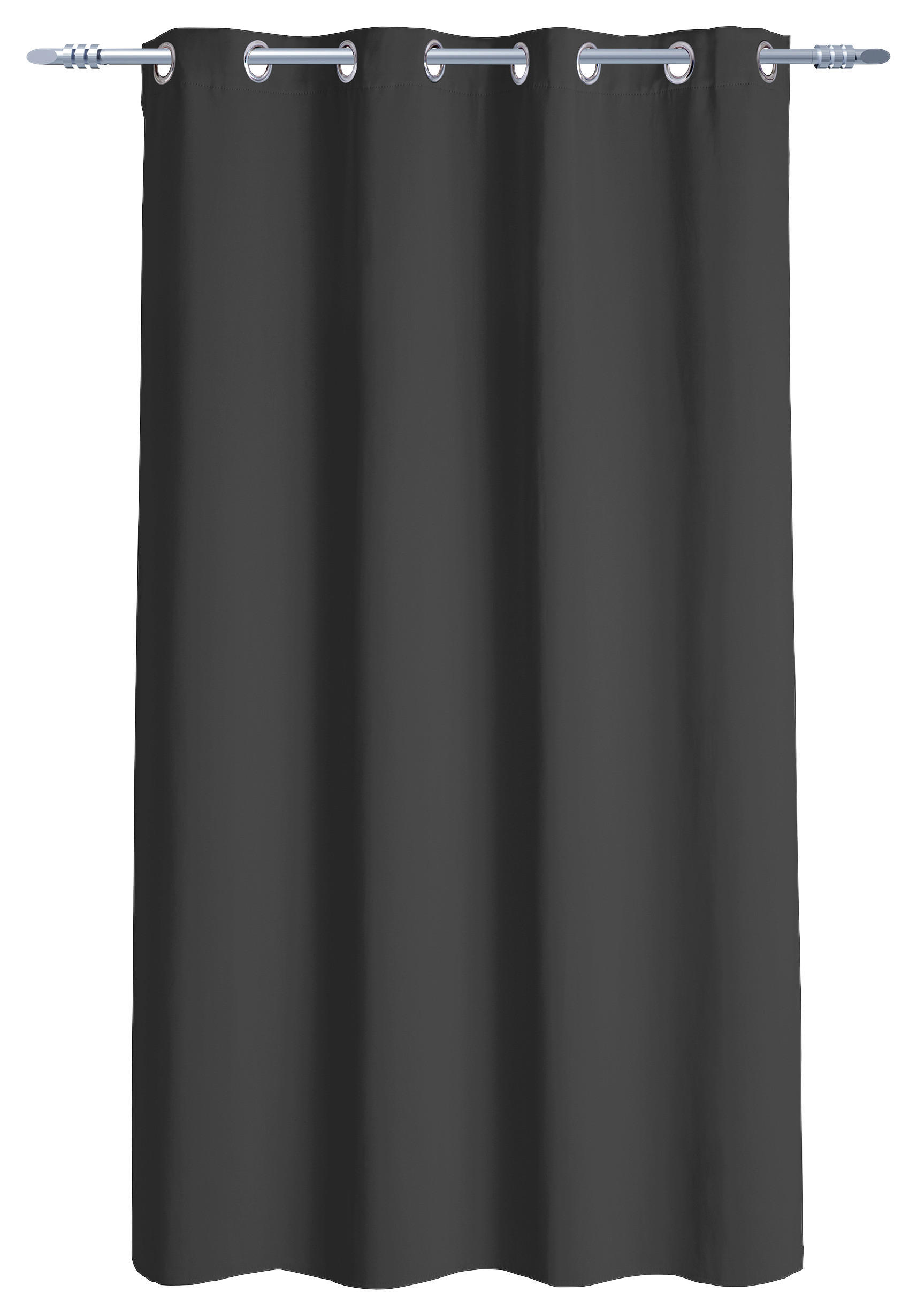 Thumbnail - Ösenvorhang Verona anthrazit B/L: ca. 140x175 cm