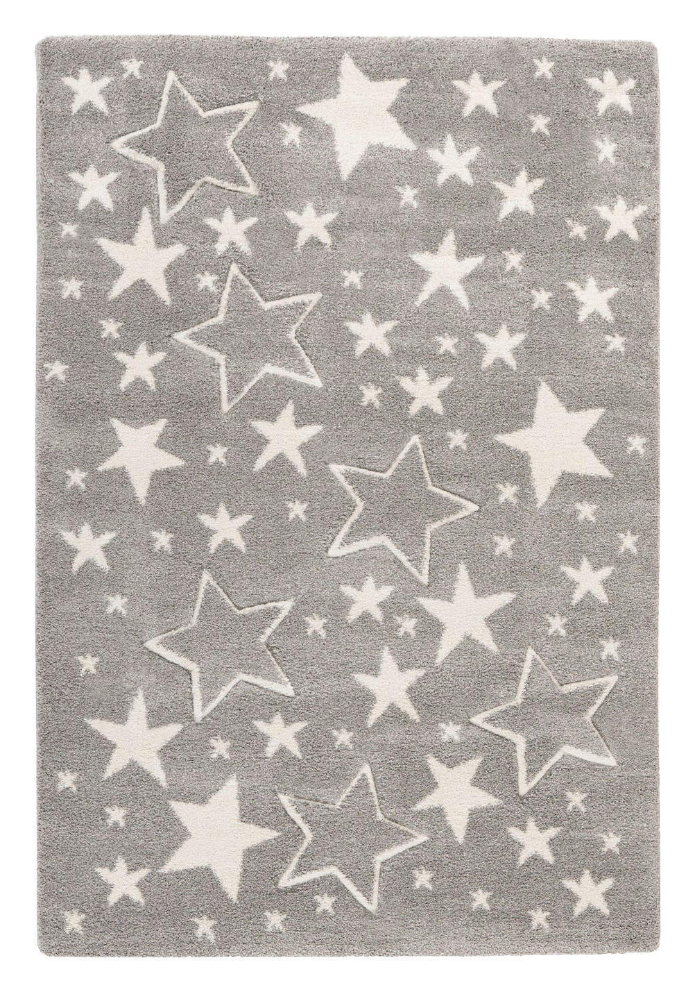 Kayoom Kurzflorteppich Australia - Tamworth silber B/H/L: ca. 80x1,6x150 cm
