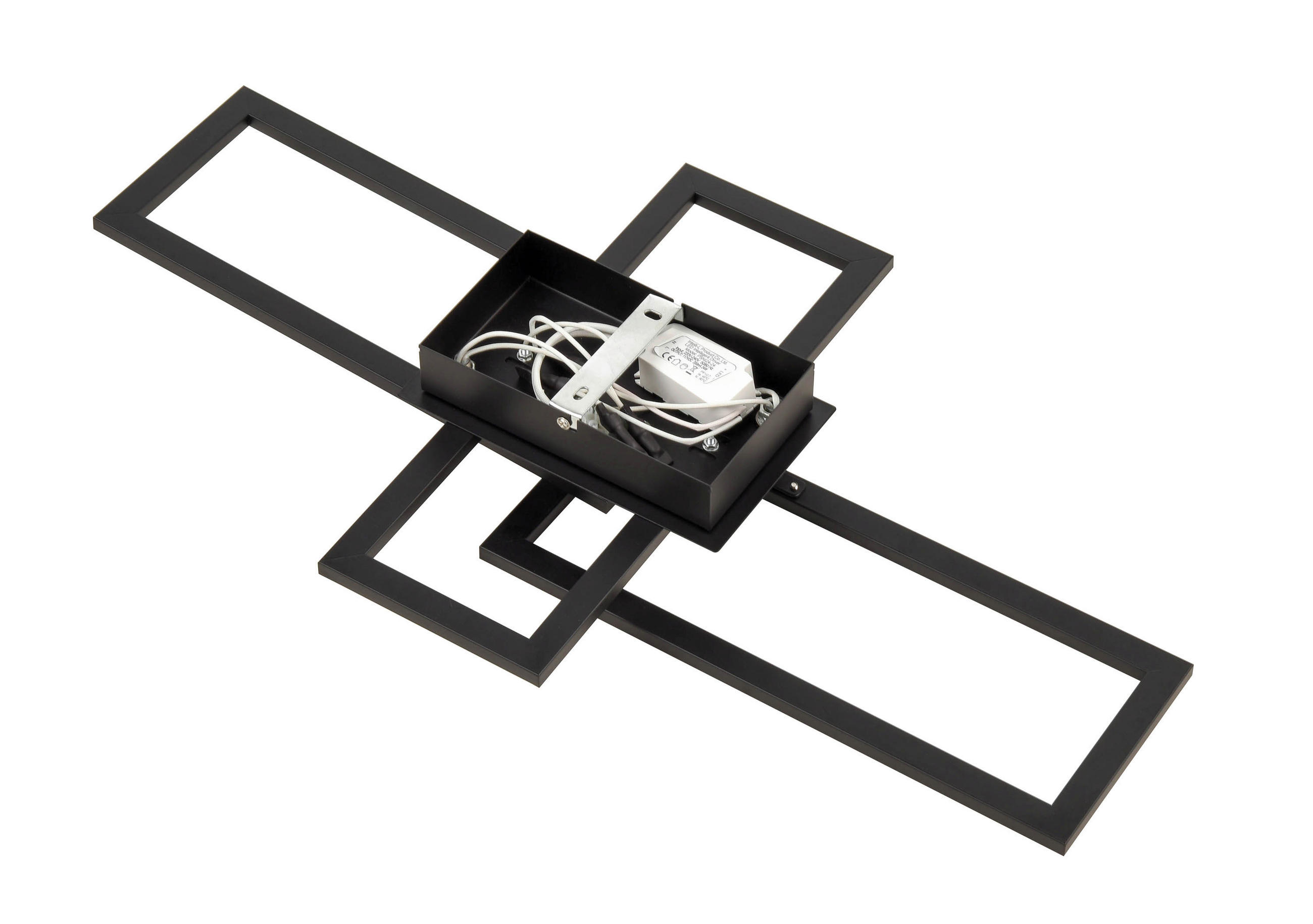 Thumbnail - Nolo Deckenleuchte Tahnee schwarz Kunststoff B/H/L: ca. 35x8x64 cm