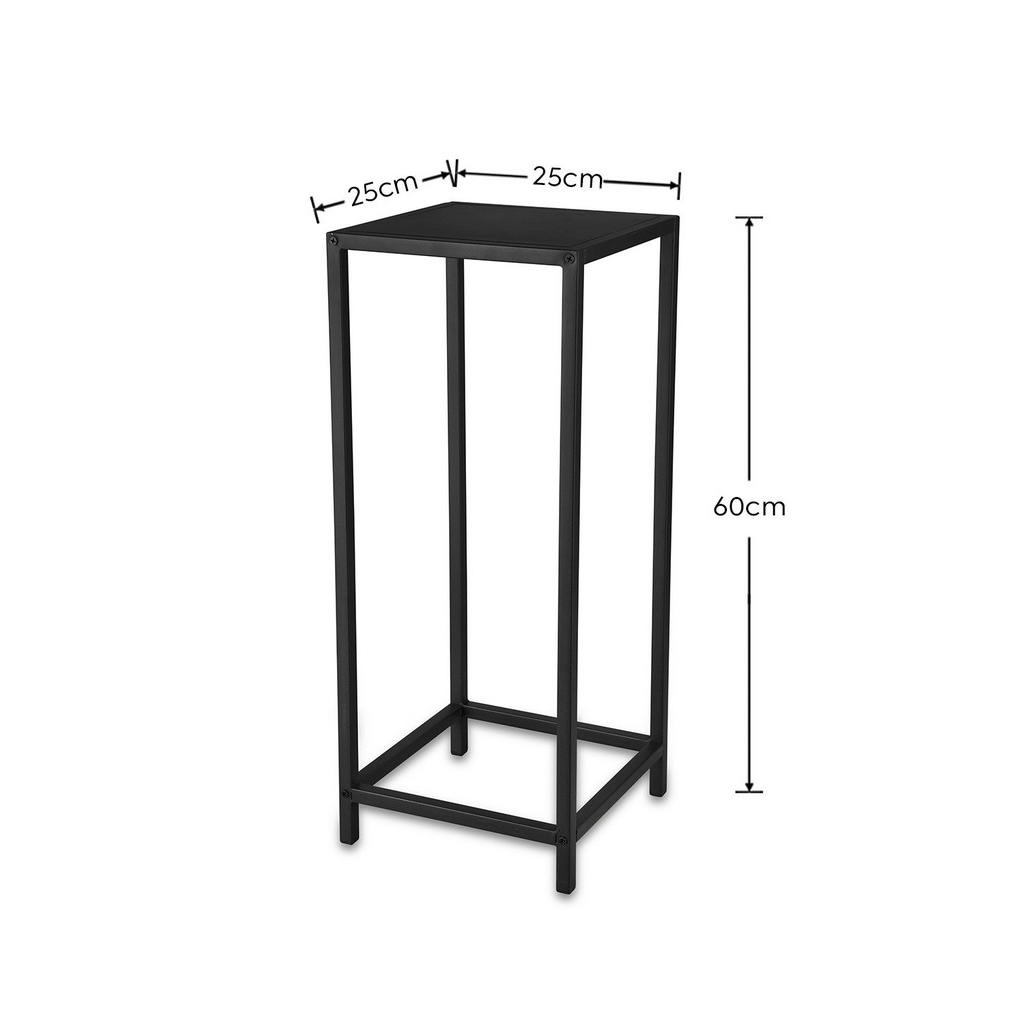 Thumbnail - Beistelltisch Vera schwarz lackiert Metall B/H/T: ca. 25x60x25 cm