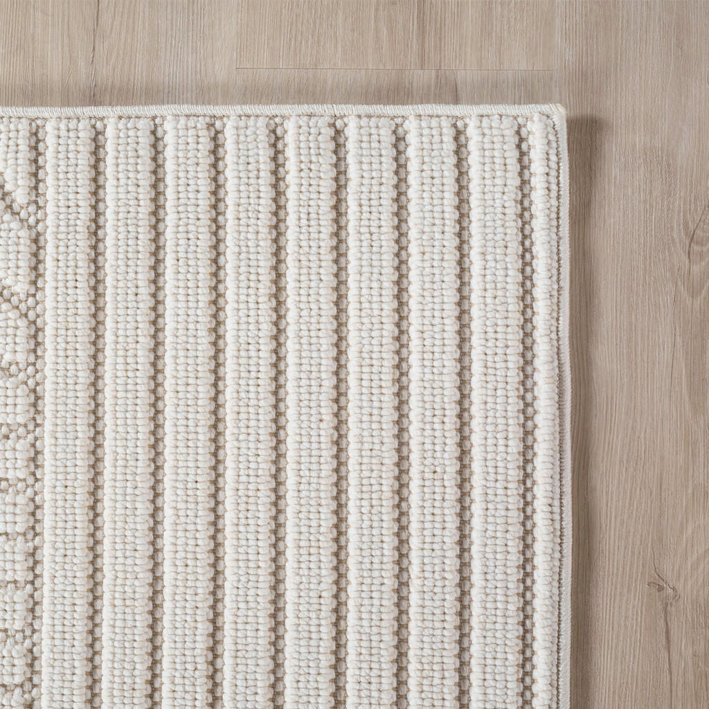 Thumbnail - Ayyildiz Kurzflorteppich HELIX creme B/H/L: ca. 160x0,7x160 cm