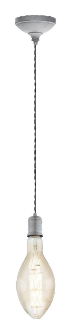 Eglo Pendelleuchte silber B/H/L: ca. 13x200x13 cm E27 1 Brennstellen