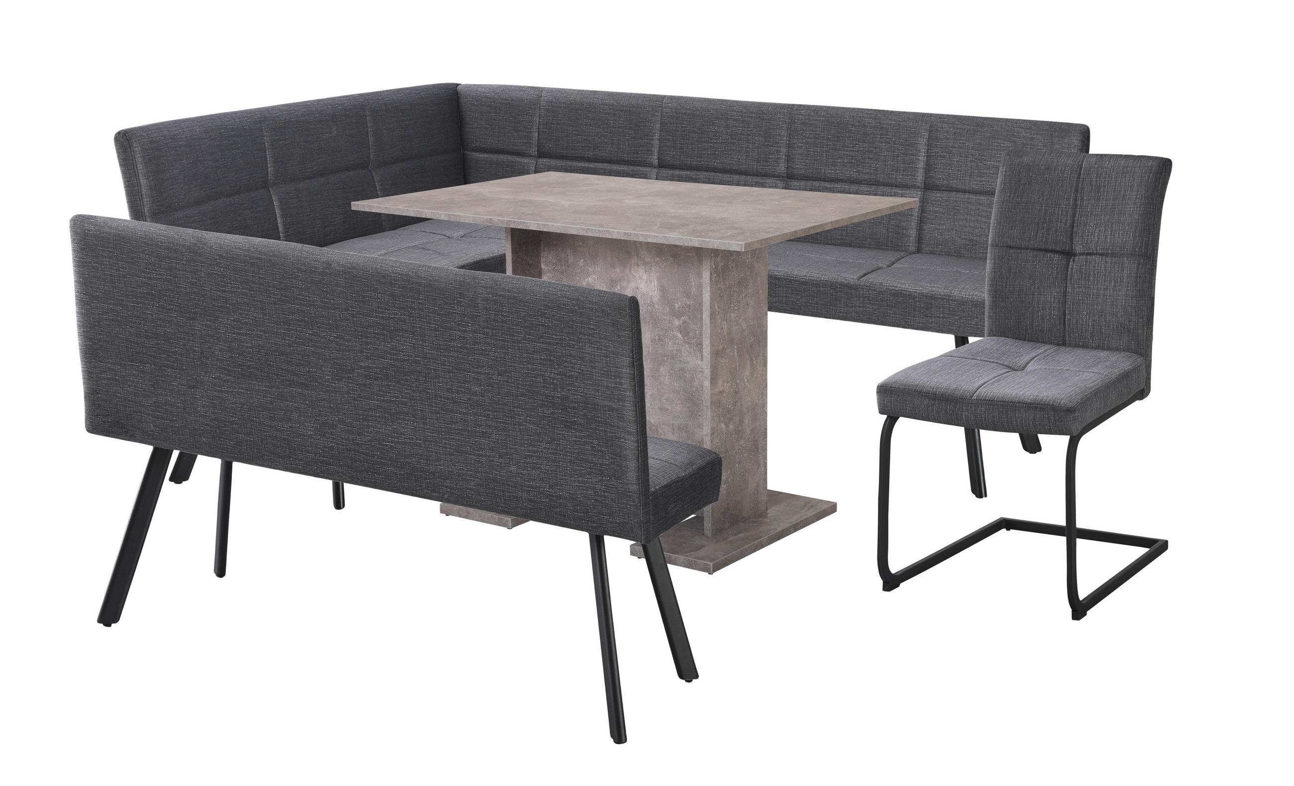 Thumbnail - Schwingstuhl Milos grau Microfaser B/H/T: ca. 45x92x65 cm