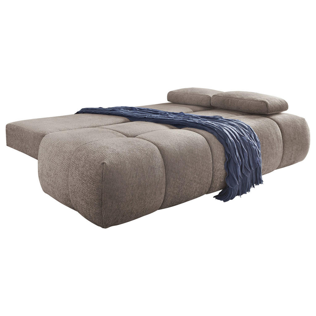 Thumbnail - Schlafsofa Greige Polyester B/H/T: ca. 213x86x101 cm