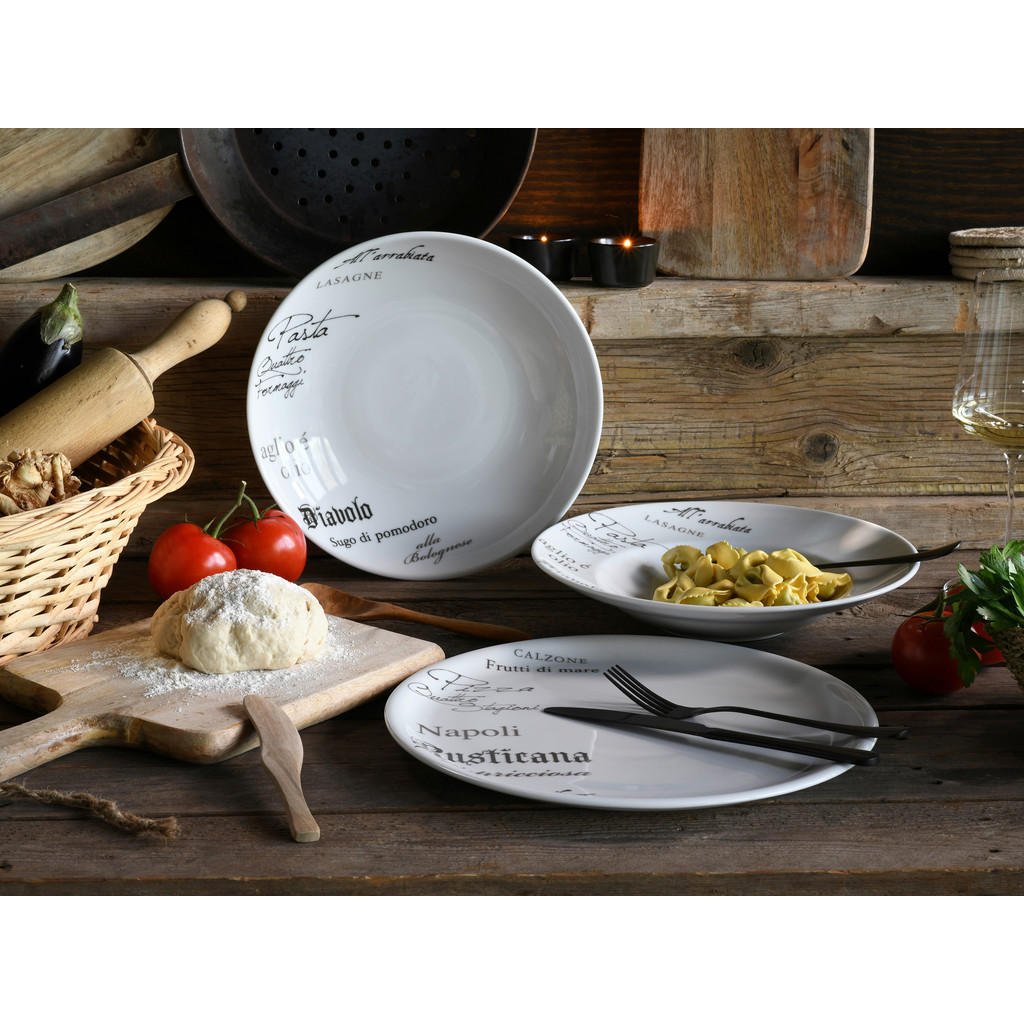 Thumbnail - CreaTable Teller-Set Europa Gustoso weiß Porzellan