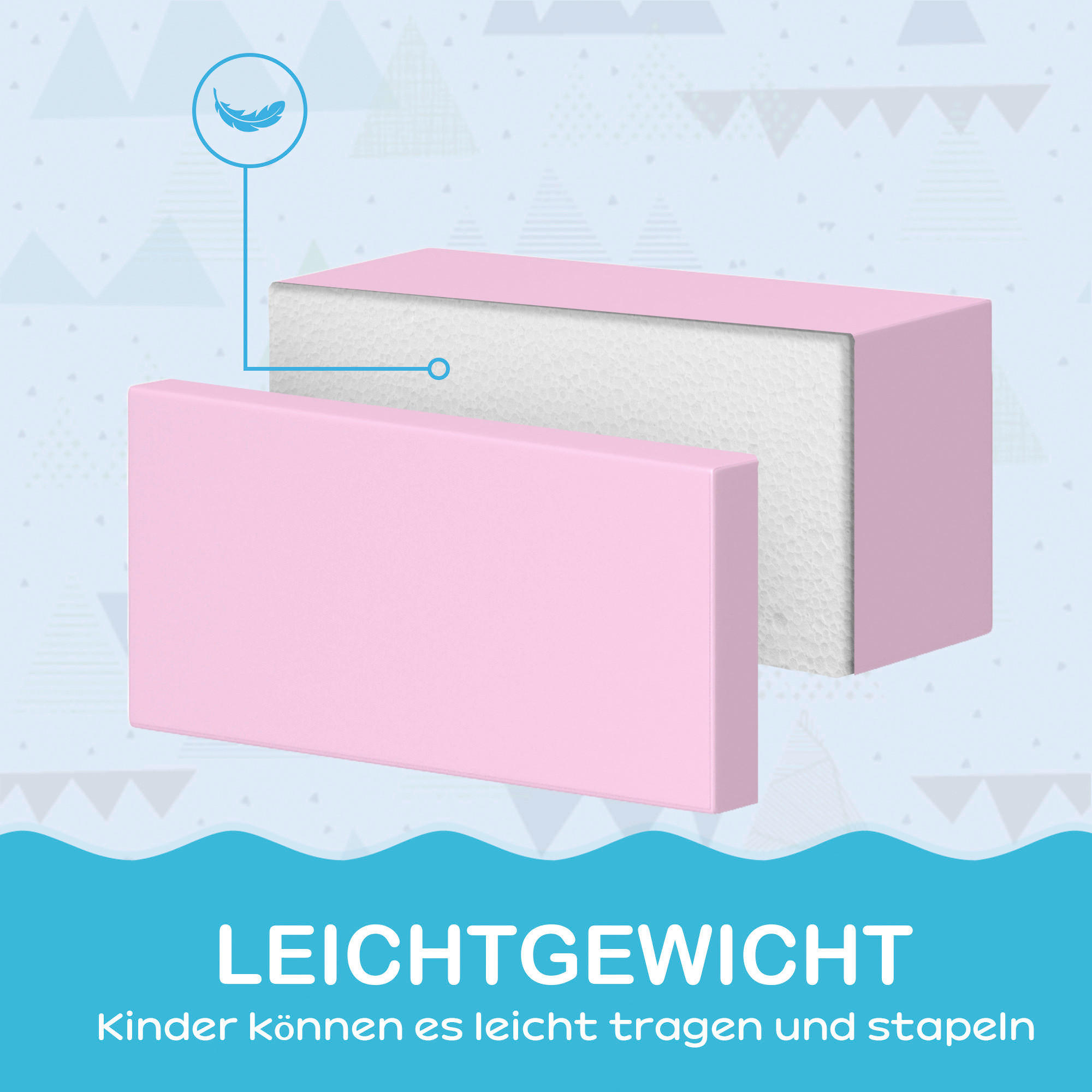 Thumbnail - HOMCOM Softbausteine B/H/L: ca. 40x11x60 cm