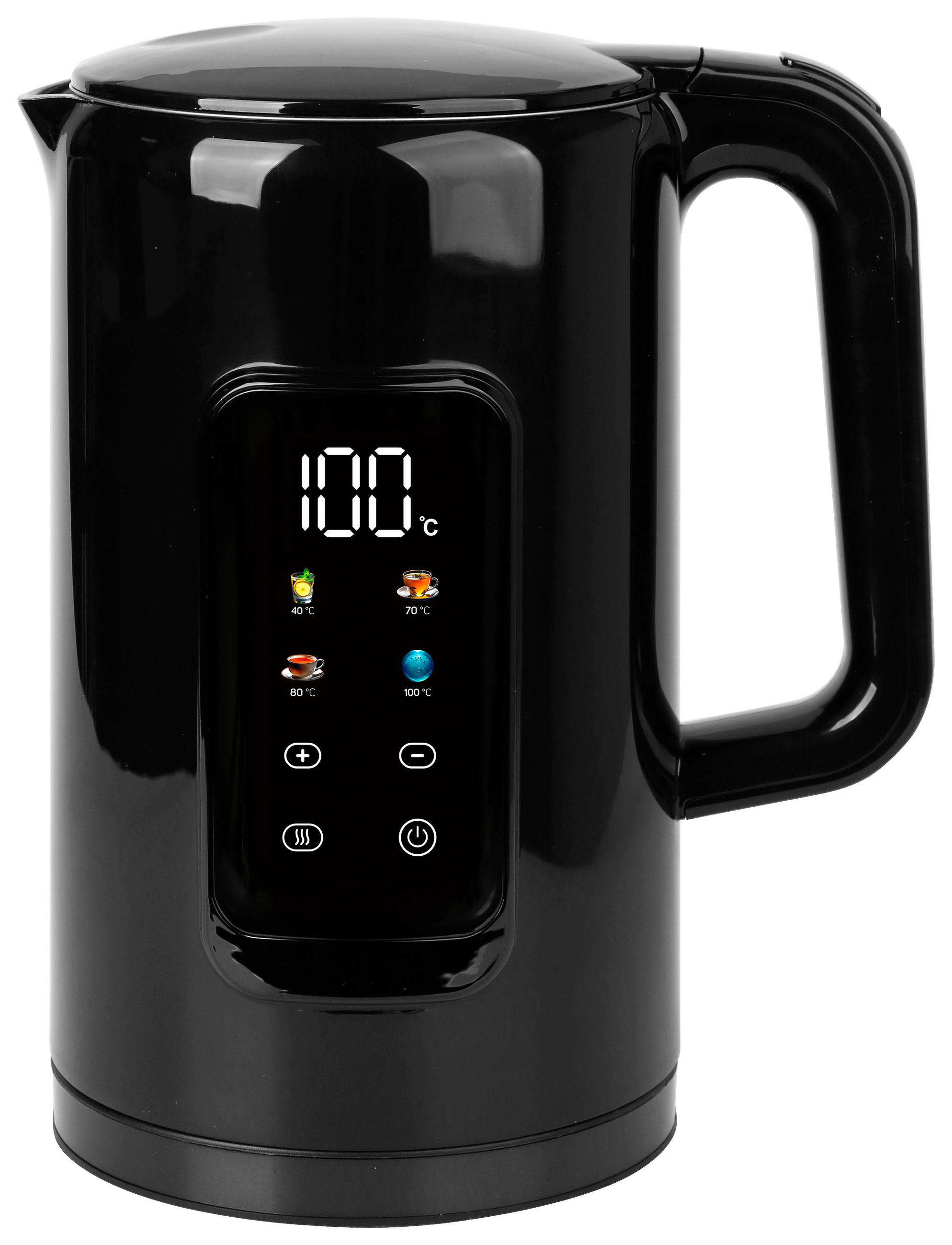 Emerio Wasserkocher WK-130854.2 schwarz Kunststoff B/H/L: ca. 15,4x26,3x21,4 cm ca. 1,7 l