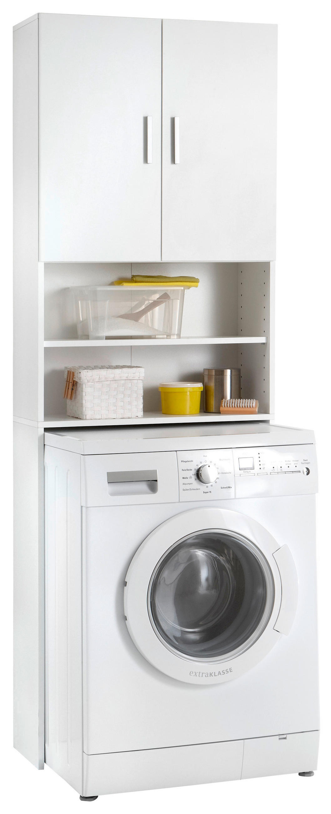 Überbauschrank  weiß B/H/T: ca. 64x190x26 cm