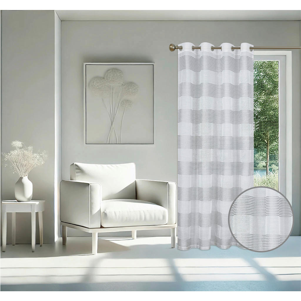 Thumbnail - home Topline Ösenvorhang Mina anthrazit B/L: ca. 135x245 cm