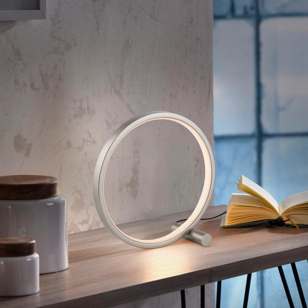 Thumbnail - Just Light LED Tischleuchte silber Eisen 1 Brennstellen