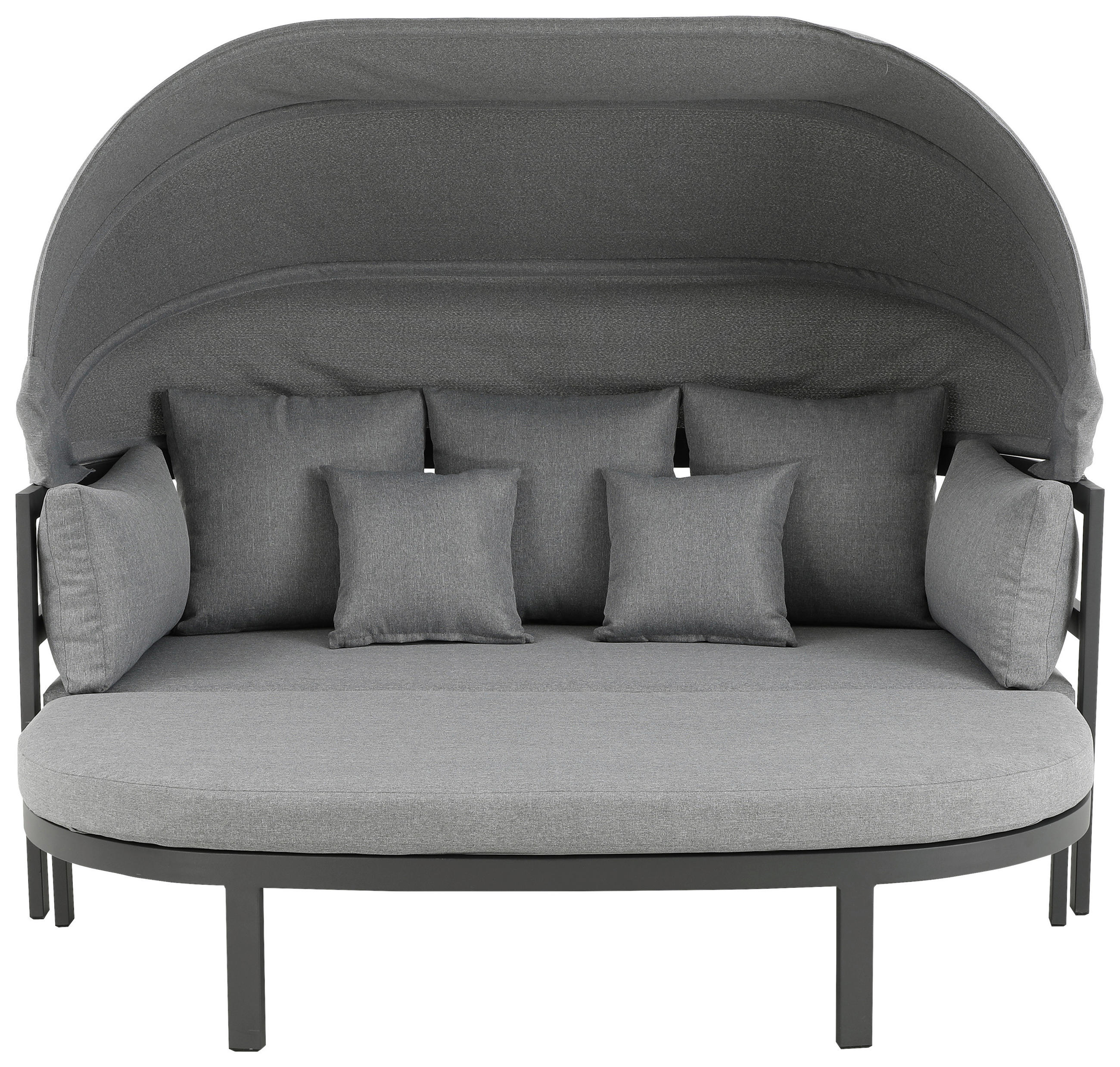 Thumbnail - POCOline Sonneninsel mit Dach Barbados hellgrau Stahl