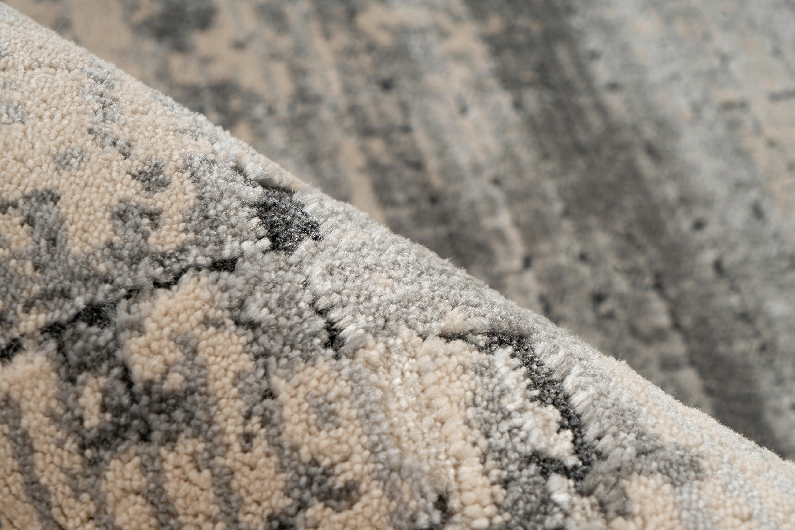 Thumbnail - Kayoom Kurzflorteppich Adela 225 grau B/H/L: ca. 160x1,3x230 cm