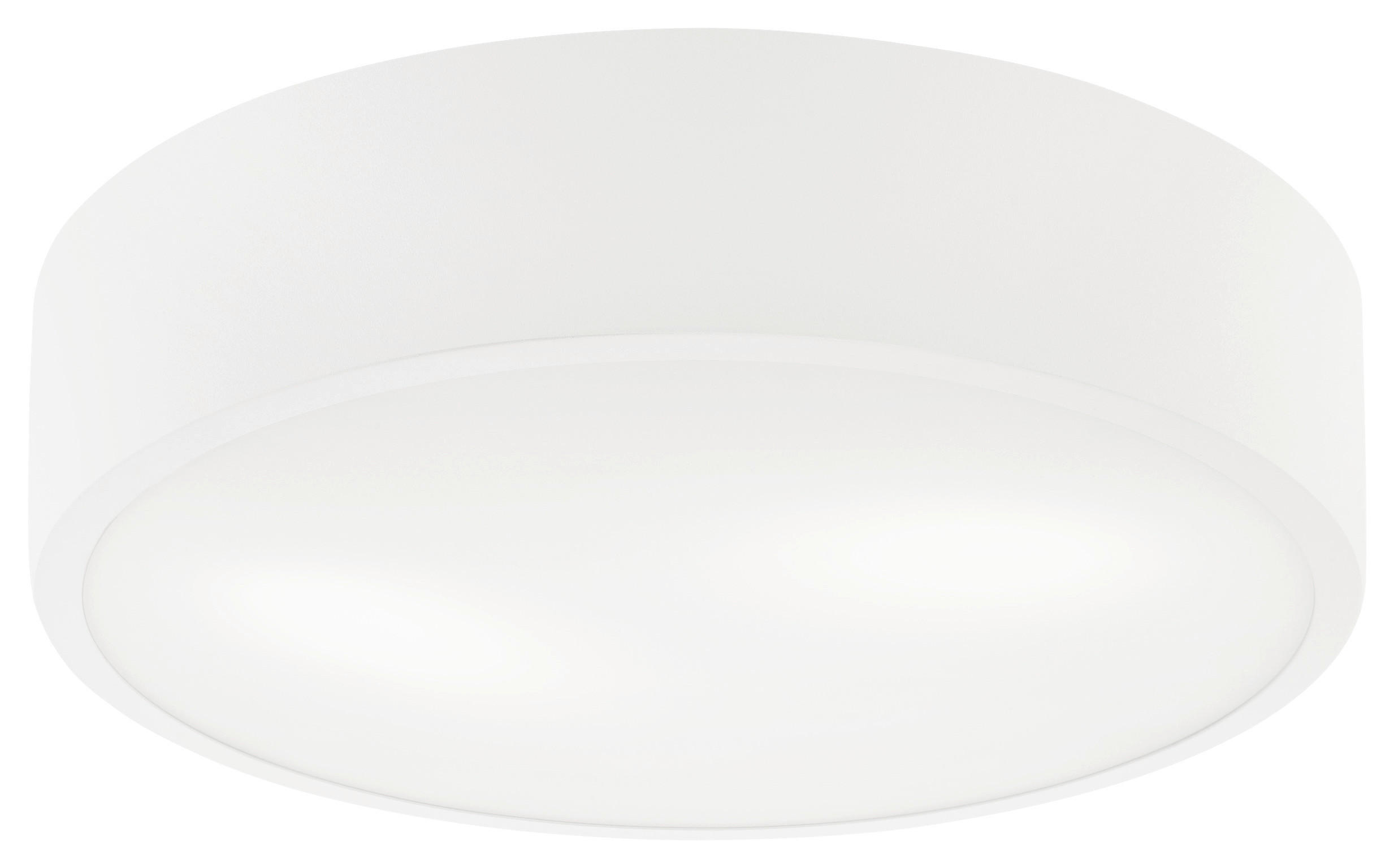 Lamkur Deckenleuchte DANTE 43975 weiß Glas Stahl H/L: ca. 8x37 cm E27 2 Brennstellen