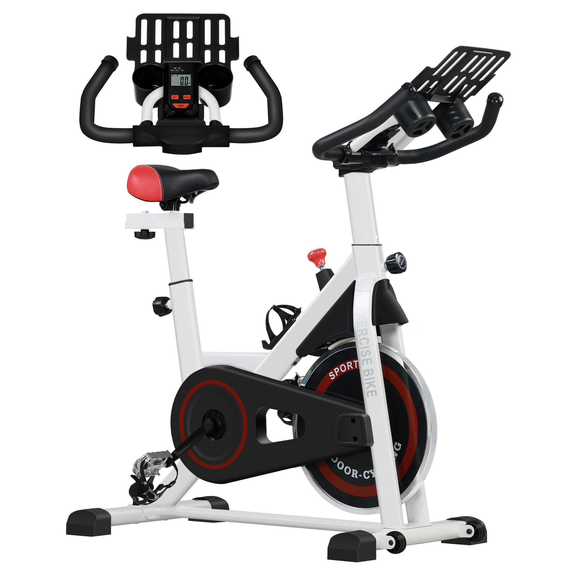 HOMCOM Ergometer schwarz Stahl B/H/L: ca. 53x114x103 cm
