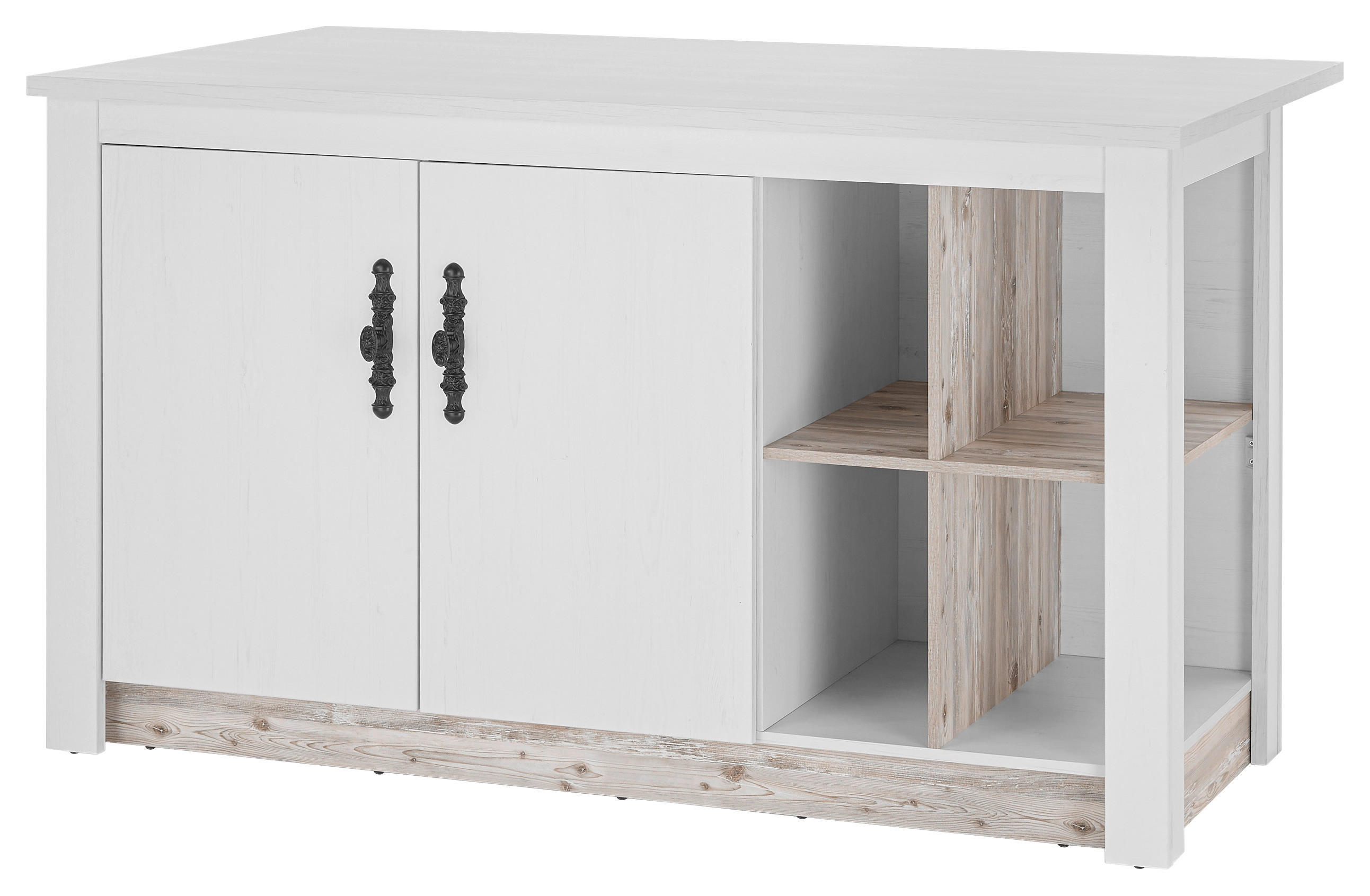 Küchentheke Florenz weiß Pinie B/H/T: ca. 161x92x90 cm