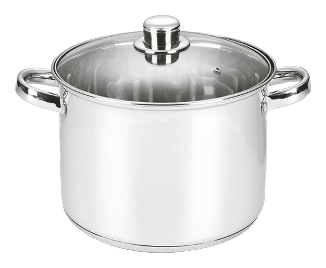 MICHELINO Großraumtopf silber Edelstahl D: ca. 30 cm