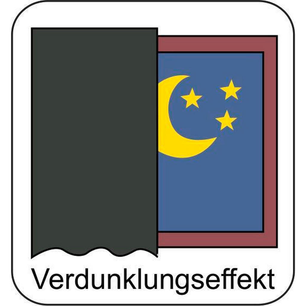 Thumbnail - Verdunklungsvorhang Nizza schwarz B/L: ca. 135x235 cm