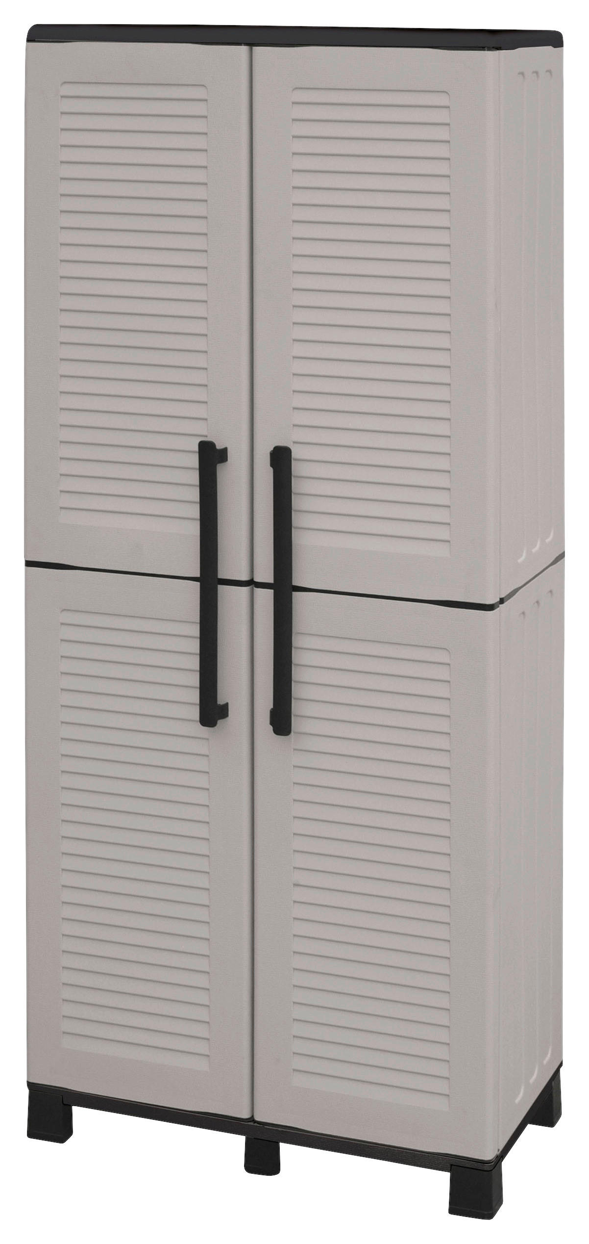 ArtPlast Kunststoffschrank Family grau Kunststoff B/H/T: ca. 68x168x37 cm
