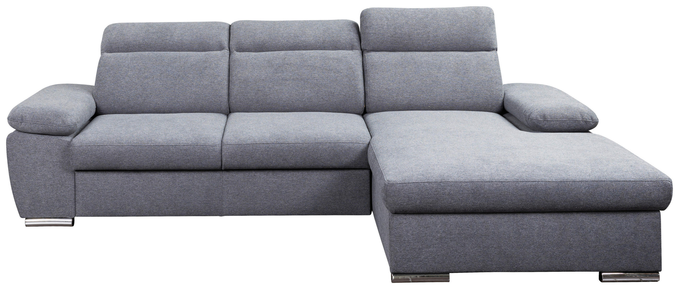 Thumbnail - Ecksofa mit Bettfunktion und Bettkasten dunkelgrau Microfaser B/H/T: ca. 285x100x182 cm
