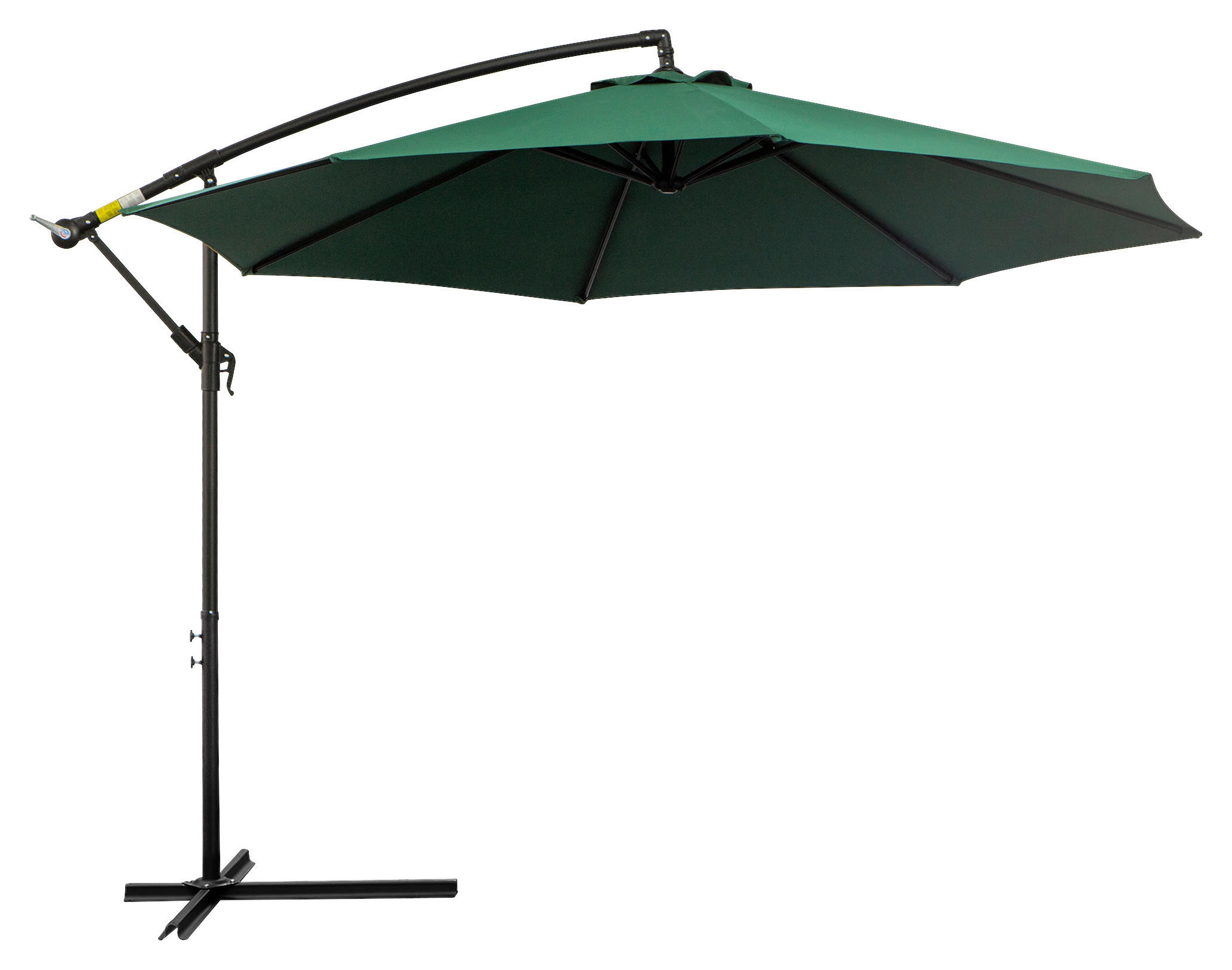 Outsunny Ampelschirm grün Stahl H/D: ca. 245x295 cm