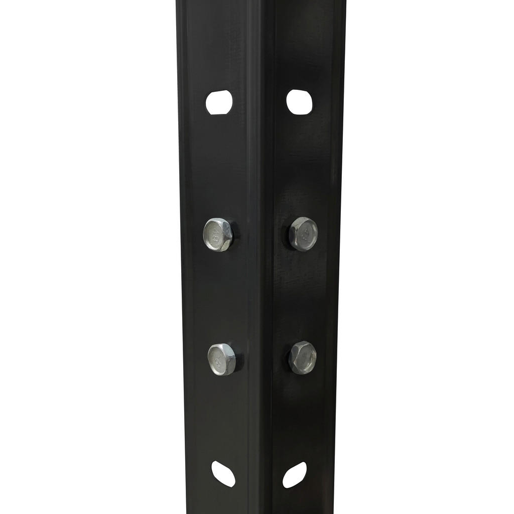 Thumbnail - Schraubregal schwarz B/H/T: ca. 90x180x60 cm