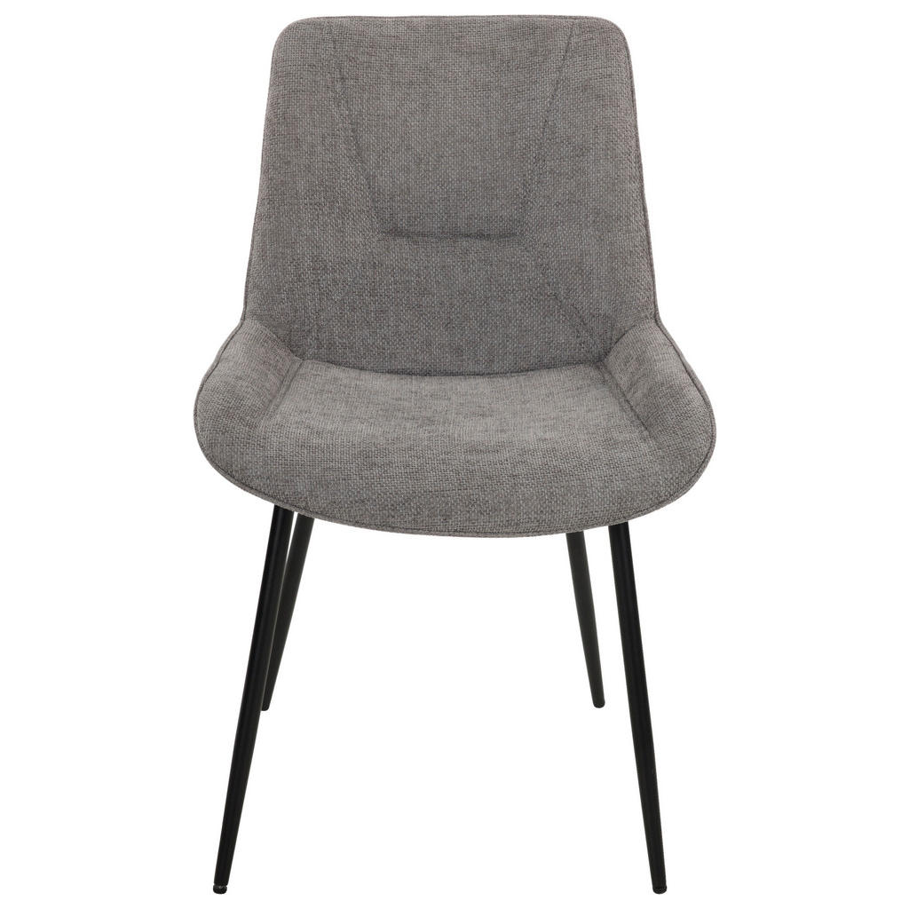 Thumbnail - Stuhl Alisha grau Webstoff B/H/T: ca. 54x83x63 cm