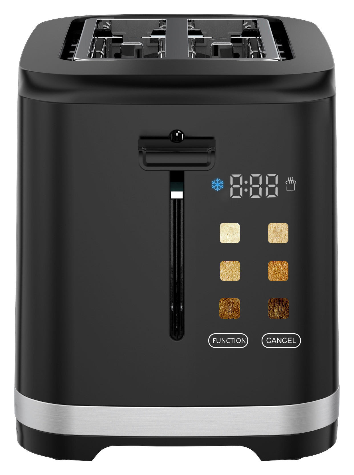 Emerio Toastautomat TO-133740.1 schwarz Kunststoff Metall B/H/L: ca. 17x17x26 cm