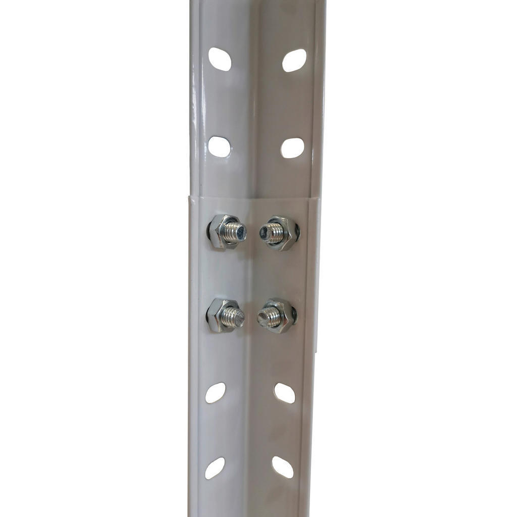 Thumbnail - Schwerlaststeckregal weiß B/H/T: ca. 75x150x40 cm