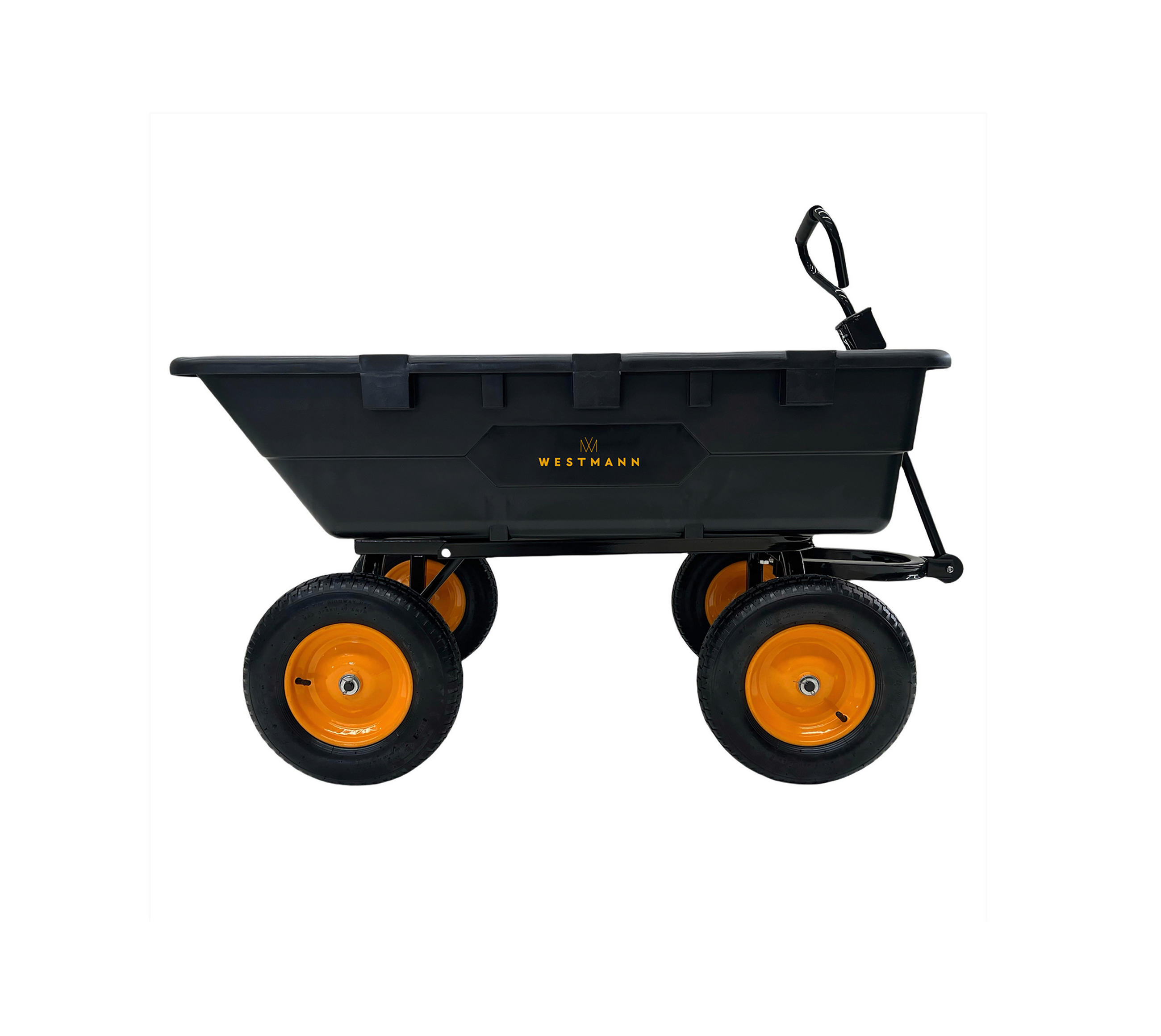 Thumbnail - Westmann Schubkarre Prakta schwarz B/H/L: ca. 108x83x145 cm