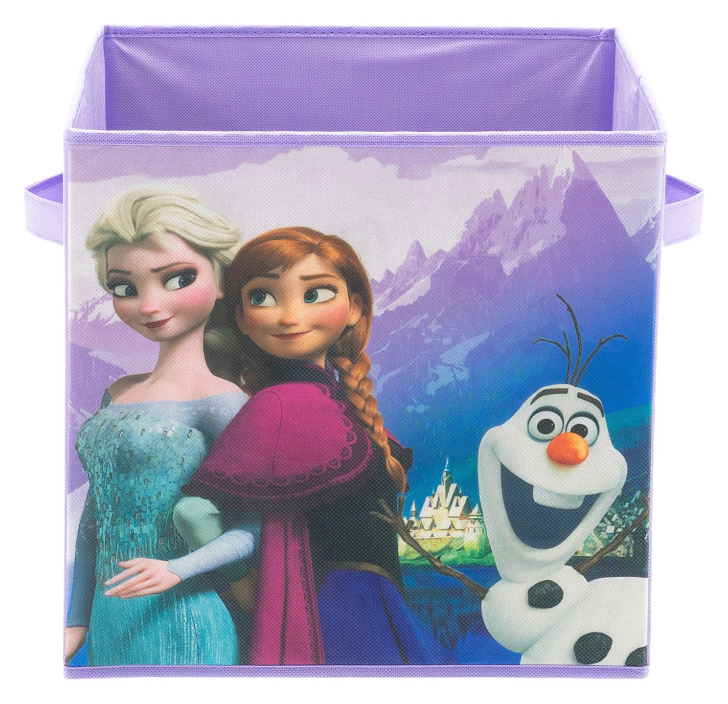 Thumbnail - Stoffbox Frozen lila B/H/T: ca. 32x32x32 cm