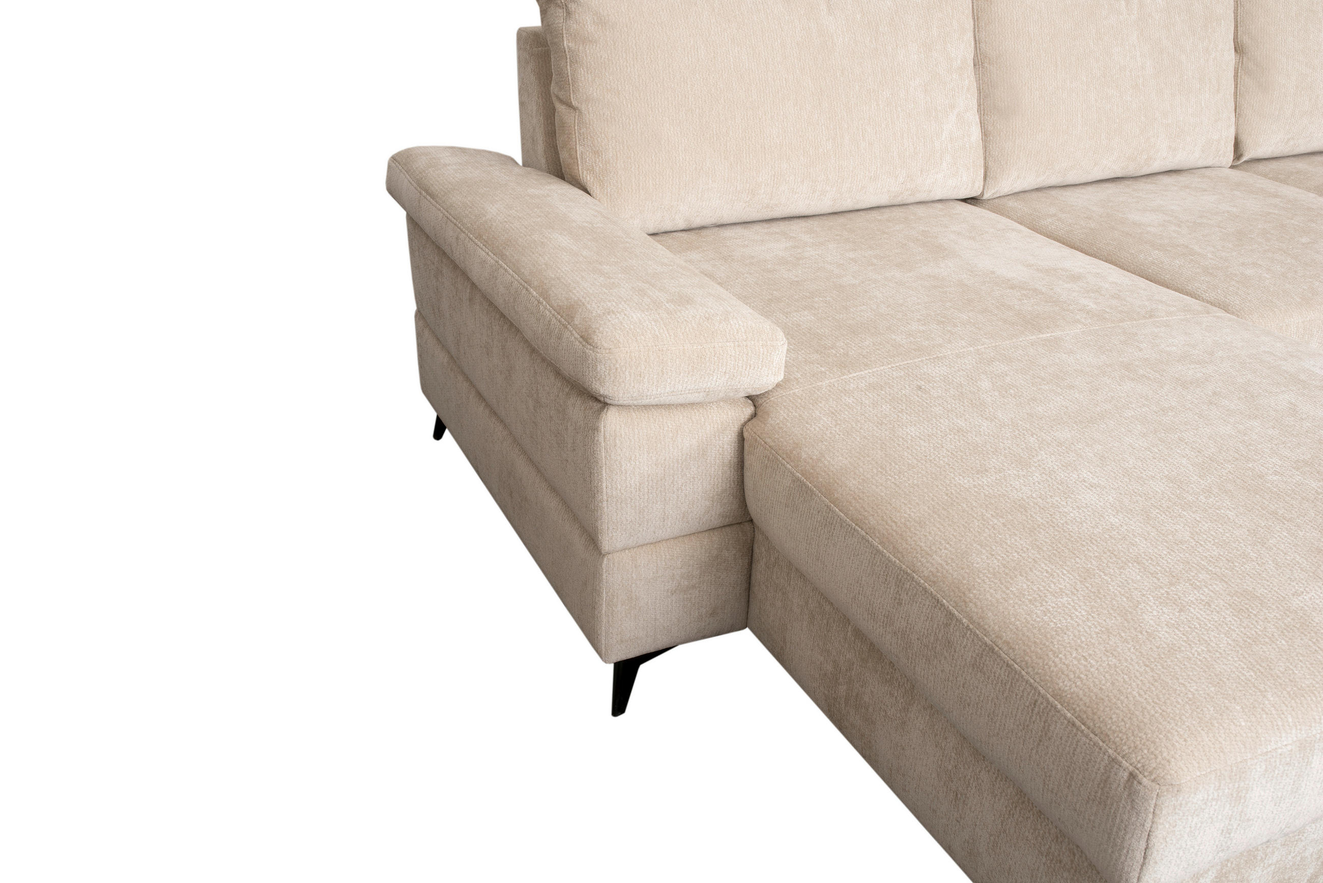 Thumbnail - Wohnlandschaft Sara U beige Microfaser B/H/T: ca. 333x87x189 cm