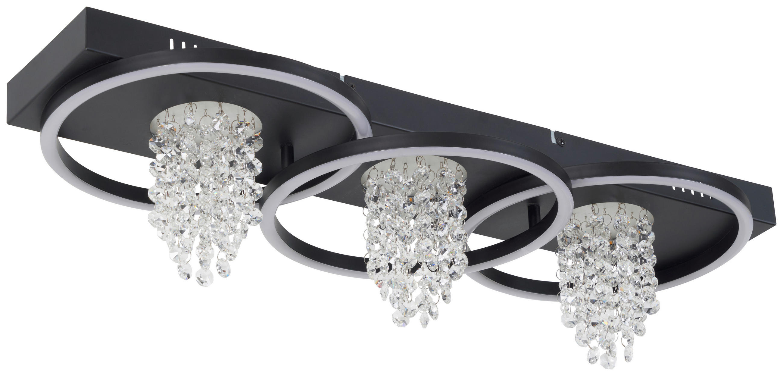 POCOline LED-Deckenleuchte Till mattschwarz Metall B/H/L: ca. 25x12x65 cm