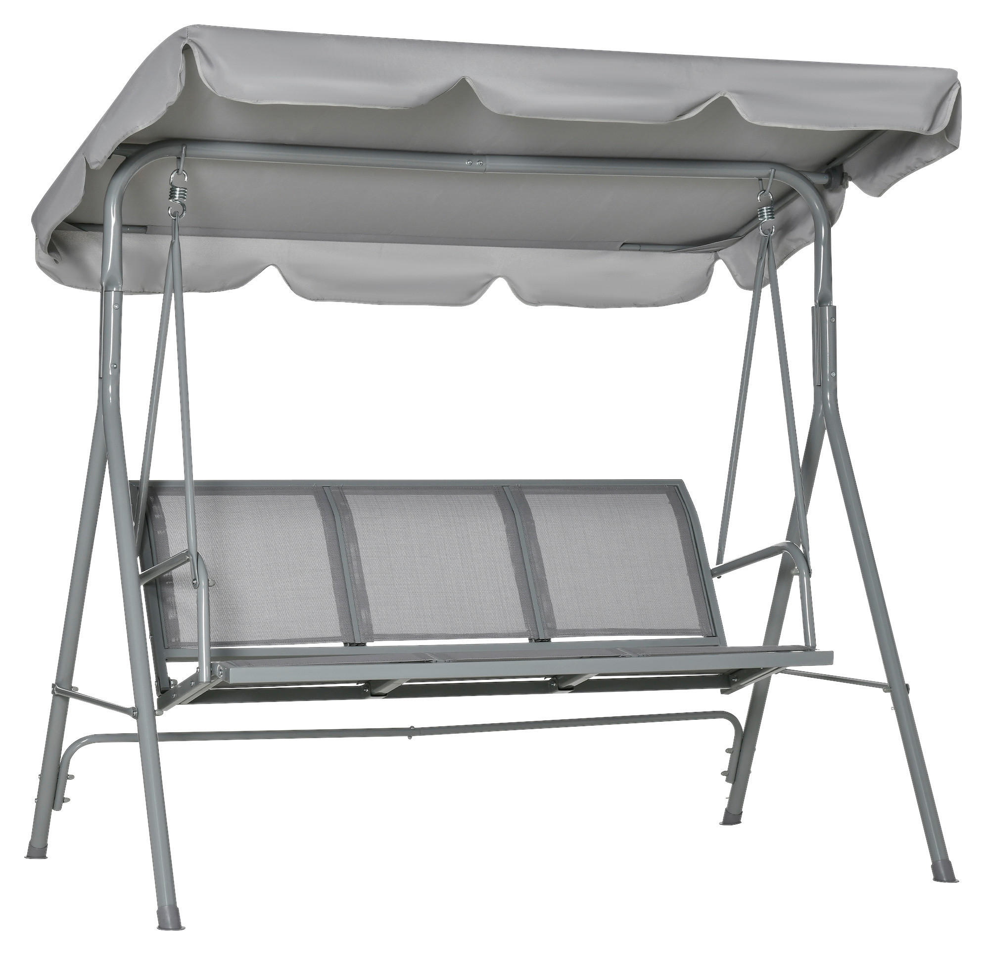 Outsunny Hollywoodschaukel creme Polyester B/H/L: ca. 110x153x170 cm