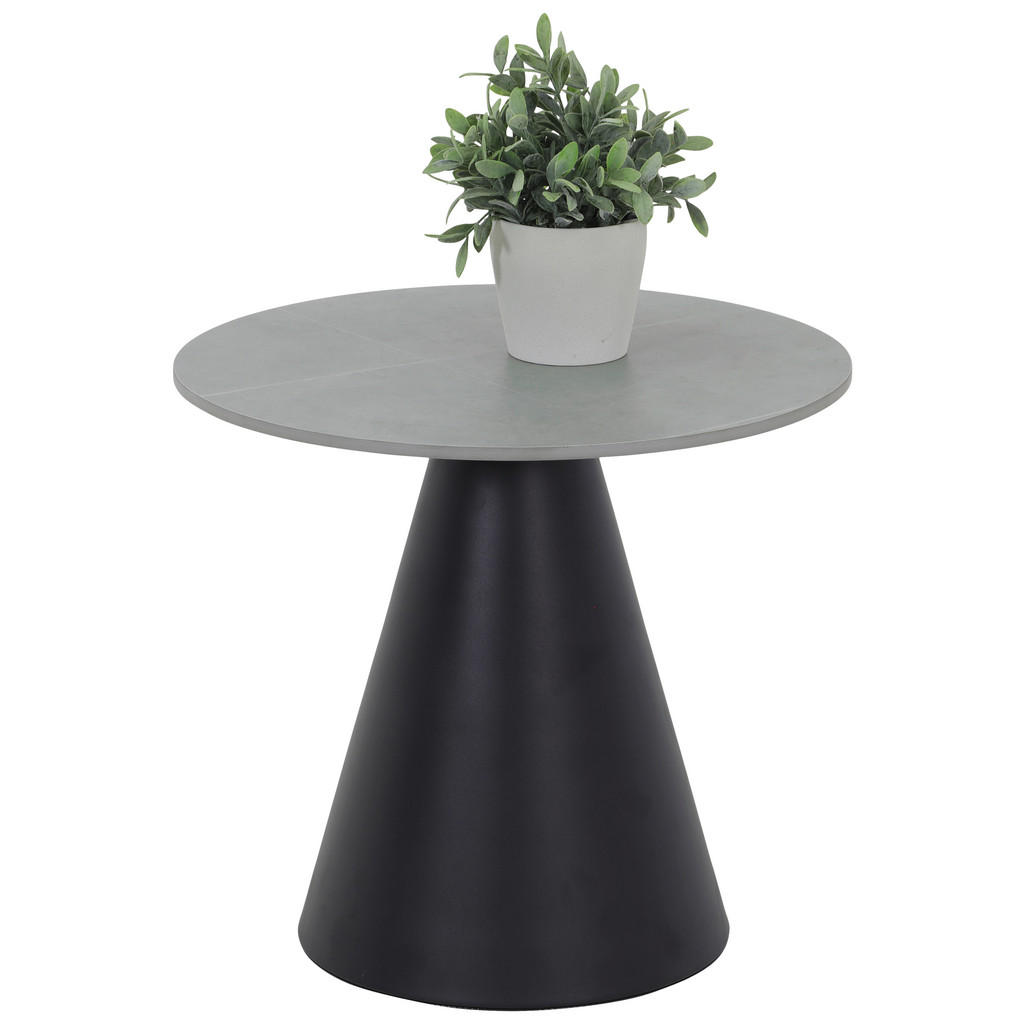 Thumbnail - Hela Couchtisch Dustin Marmoroptik grau Metall B/H: ca. 70x46 cm