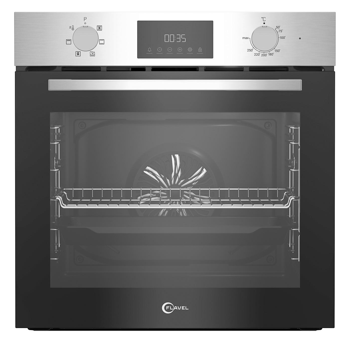FLAVEL Einbaubackofen FLIE22300RX Edelstahl B/H/T: ca. 59,4x59,5x56,7 cm