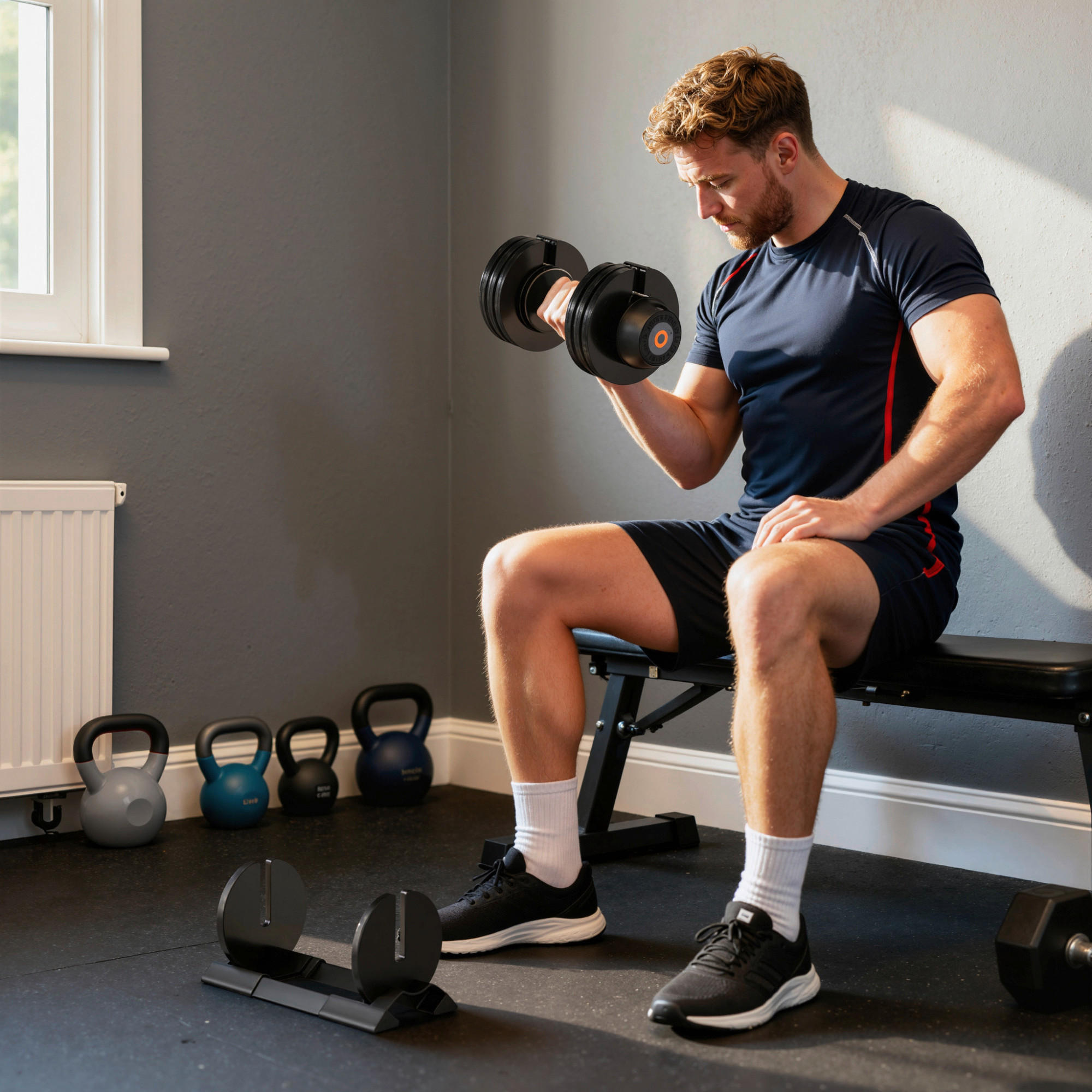 Thumbnail - SPORTNOW Hanteln schwarz Kunststoff B/H/L: ca. 18x18x37 cm