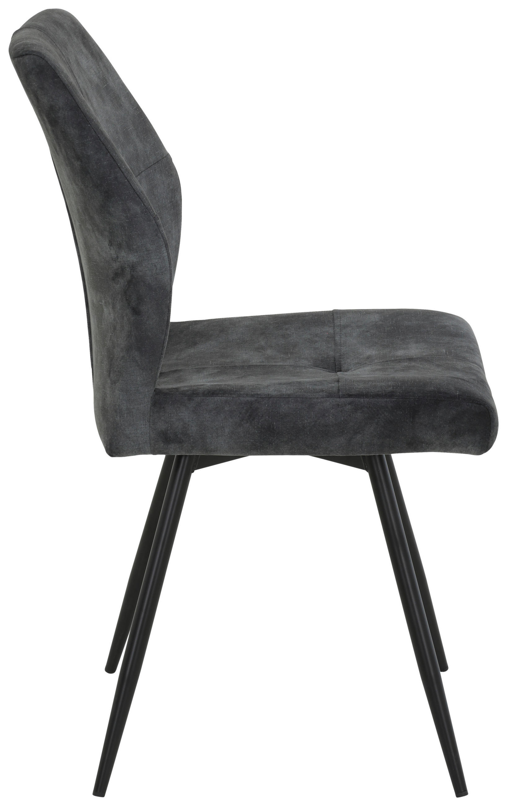 Thumbnail - Stuhl Ally anthrazit Microfaser B/H/T: ca. 46x89x60 cm